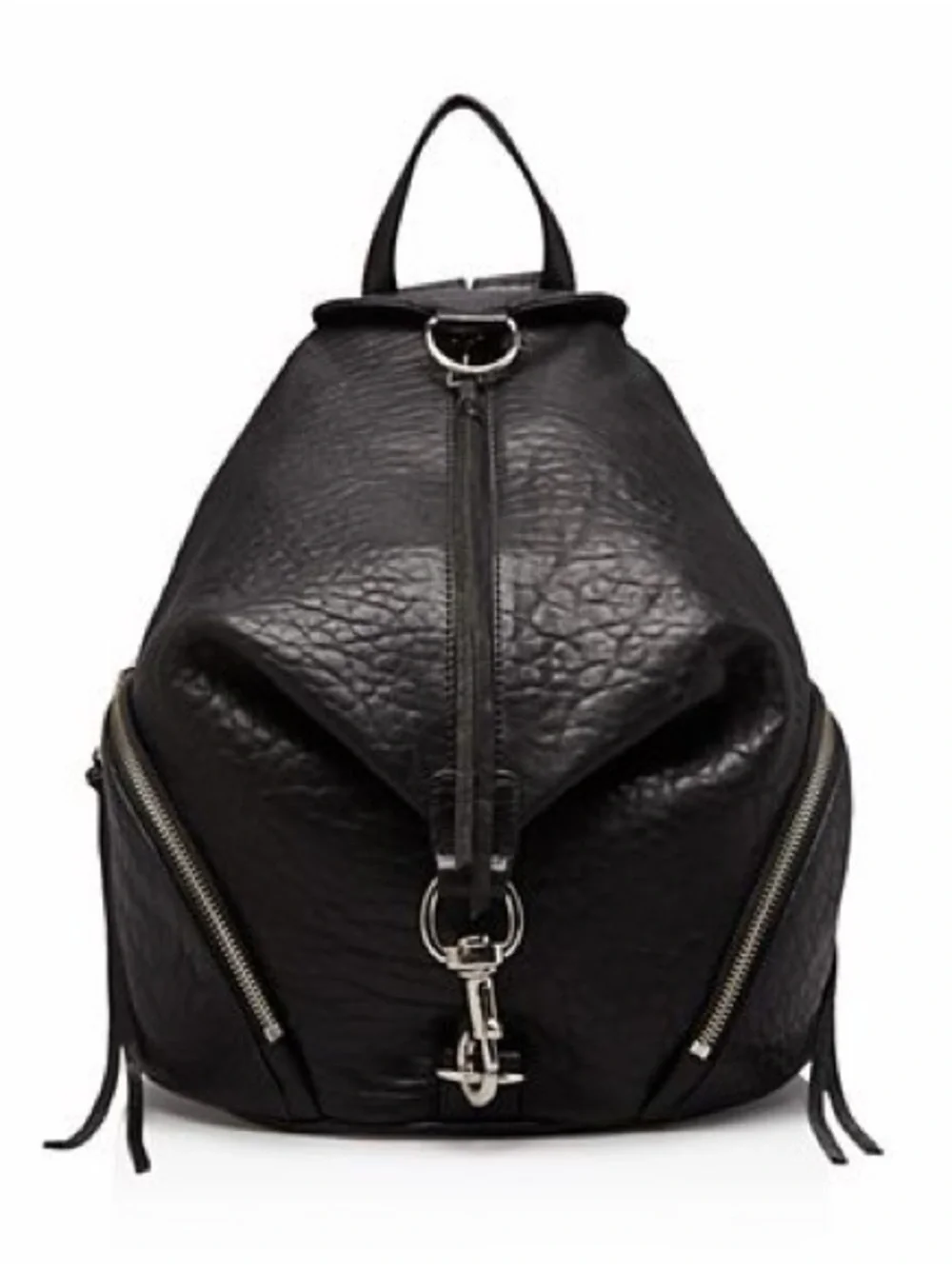 Rebecca Minkoff Julian backpack/black leather & silver hardware